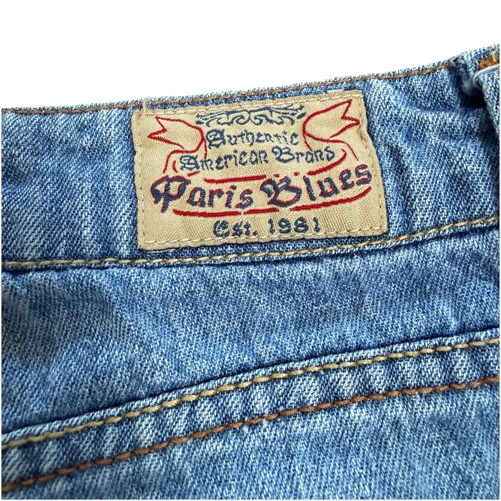 Vintage Y2K Women's Micro Mini Cut Off Raw Hem Distressed Denim Skirt Size 7 - Picture 8 of 8